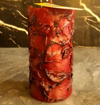 All Red Flower Candle