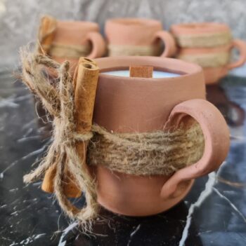 Pottery Cup Candle