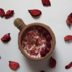 Red Roses Decorated Pottery Candle